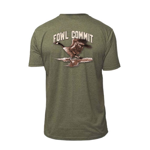 Fowl Commit Army Green Landing Gear Canadian Goose 50/50 Blend