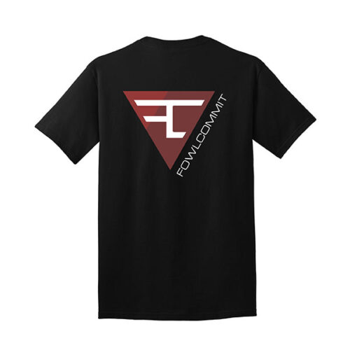 Fowl Commit Jet Black Branded T Shirt