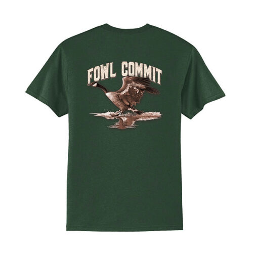 Fowl Commit Landing Gear T-Shirt Dark Green Unisex