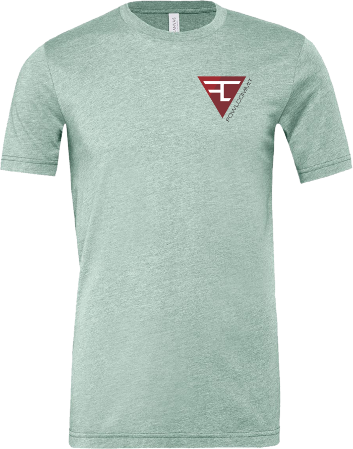 Retro Duck Design Heather Prism Blue - Image 2